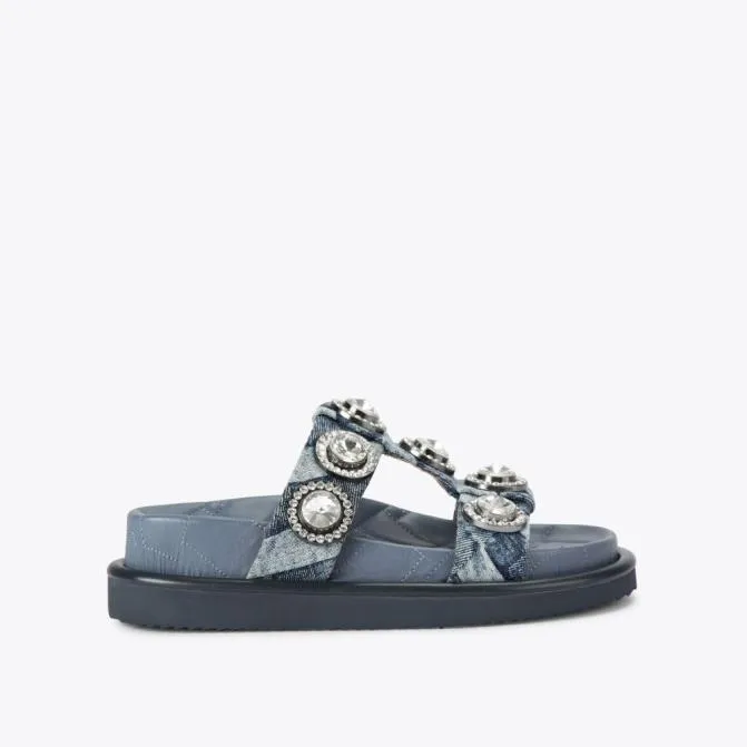 Kurt Geiger Sandals Orson Crystal Sandal Denim 8211 Women