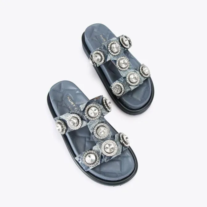 Kurt Geiger Sandals Orson Crystal Sandal Denim 8211 Women