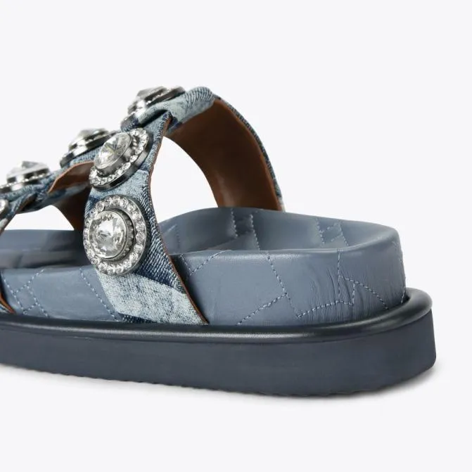 Kurt Geiger Sandals Orson Crystal Sandal Denim 8211 Women