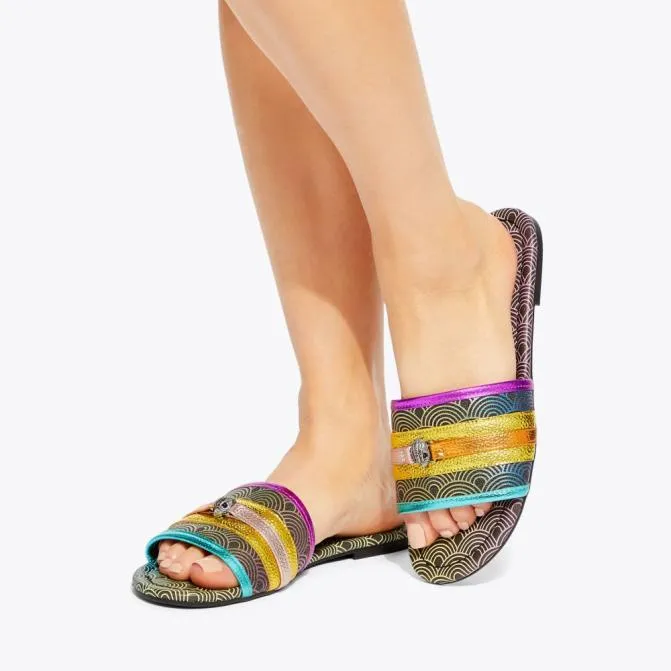 Kurt Geiger Sandals Southbank Flat Sandal Black Combination 8211 Women