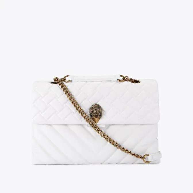 Kurt Geiger Shoulder Bags Xxl Leather Kensington Bag White 8211 Women