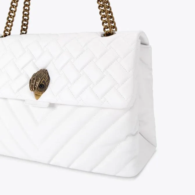 Kurt Geiger Shoulder Bags Xxl Leather Kensington Bag White 8211 Women