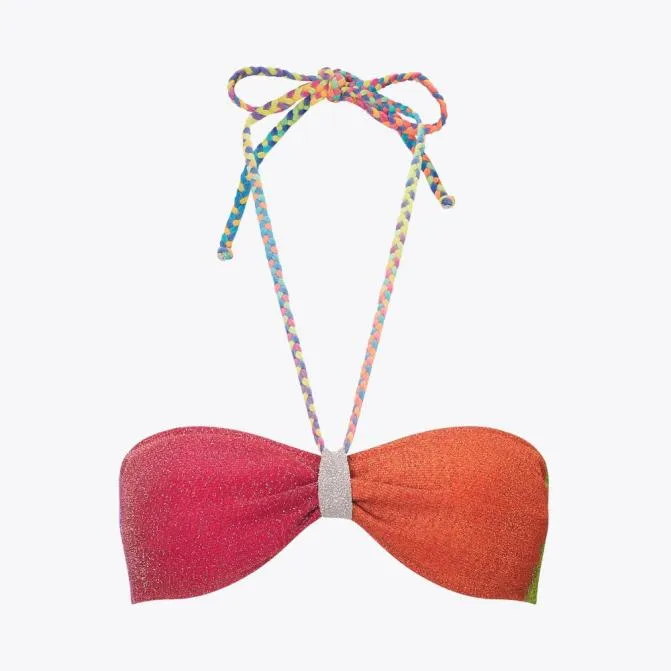 Kurt Geiger Swim Rainbow Bandeau Bikini Top Multiother 8211 Women