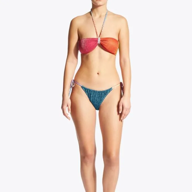 Kurt Geiger Swim Rainbow Bandeau Bikini Top Multiother 8211 Women