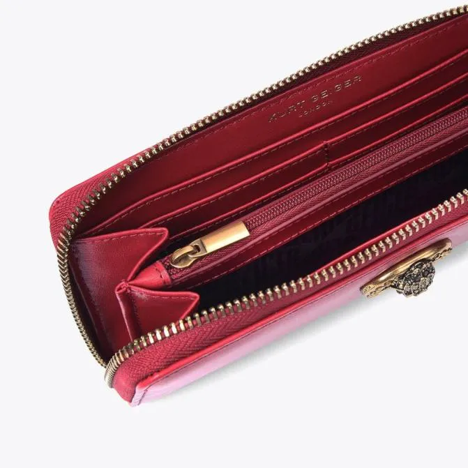 Kurt Geiger Wallets and Purses Chelsea Zip Wallet Red 8211 Women