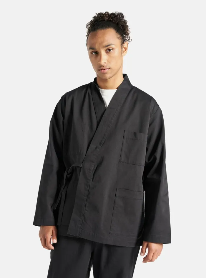 Kyoto Work Jacket In Black Twill Men Universal Works Jackets