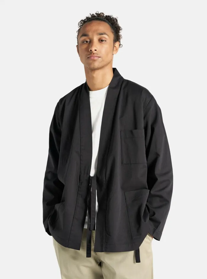 Kyoto Work Jacket In Black Twill Men Universal Works Jackets