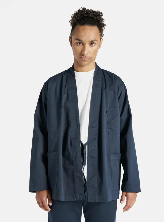 Kyoto Work Jacket In Navy Twill Men Universal Works Cotton Twill