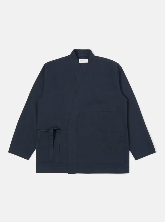Kyoto Work Jacket In Navy Twill Men Universal Works Cotton Twill