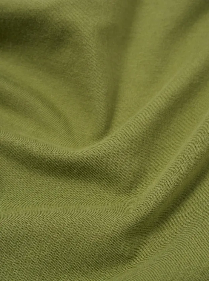 LS Tee In Olive Organic Jersey Men Universal Works Tees