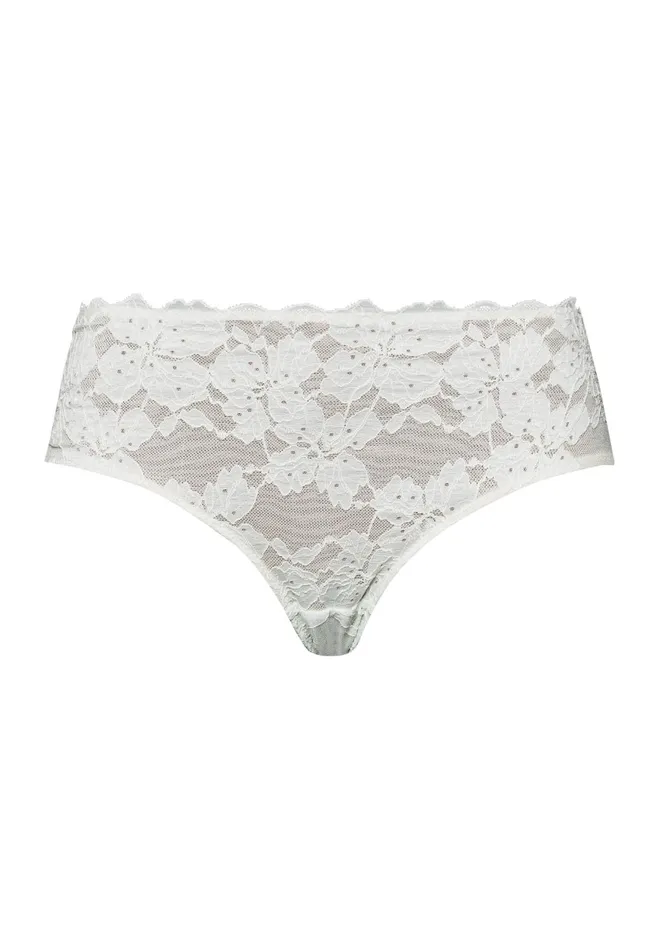 Lace HiCut Brief White Sage Women HANRO High Cut Briefs
