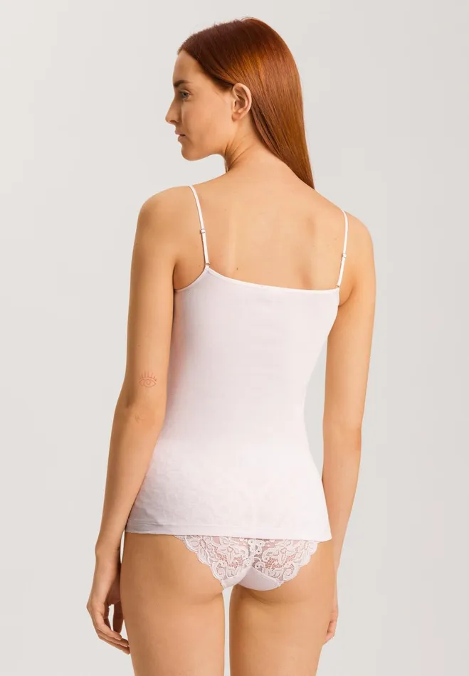 Lace Trim Cotton Camisole Honeydew Women HANRO Pajama Tops
