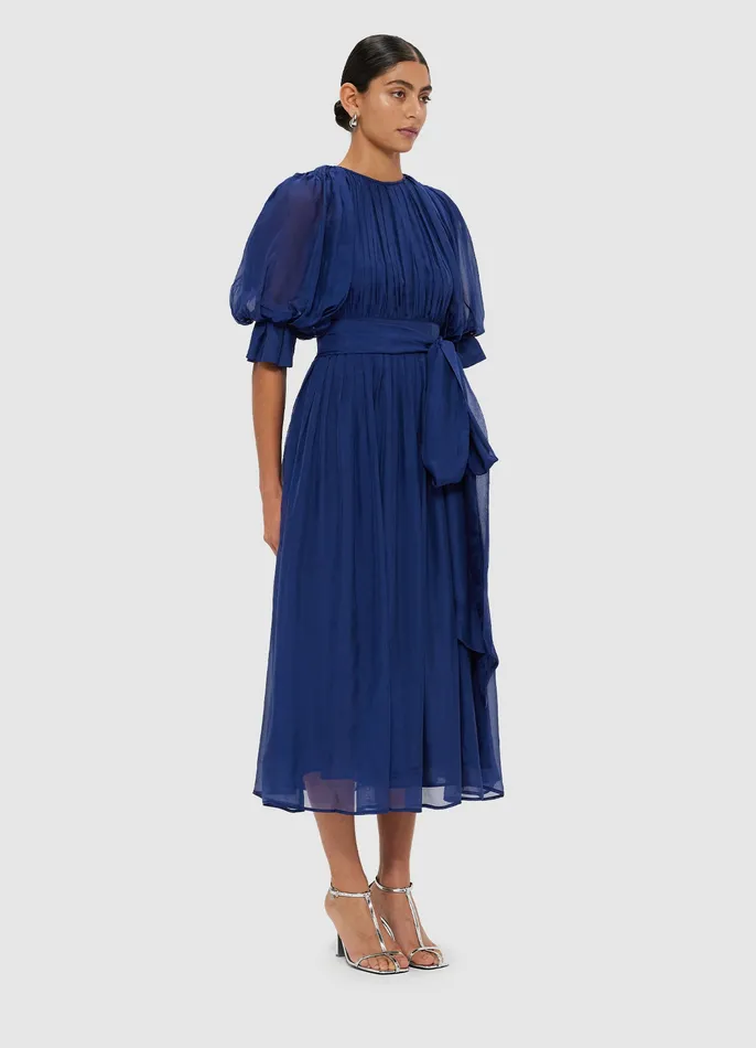 LEO LIN Dresses and Jumpsuits Women Emma Midi Dress 8211 Oxford Blue