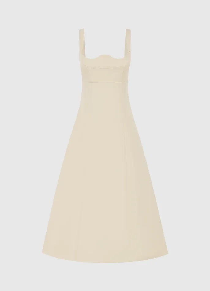 LEO LIN Odette Midi Dress 8211 Champagne Women Dresses and Jumpsuits