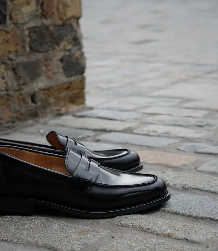Loake 356 Black Men Loafers