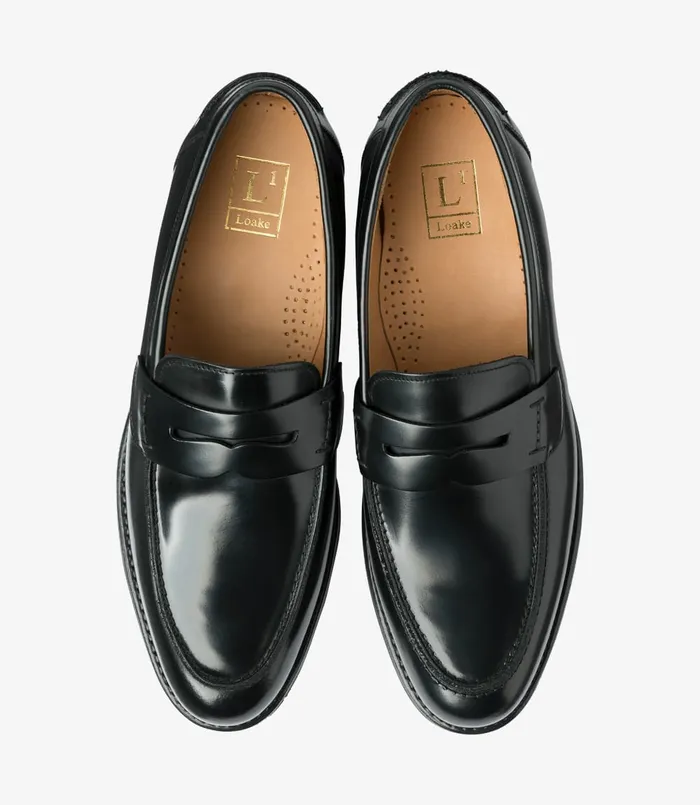 Loake 356 Black Men Loafers