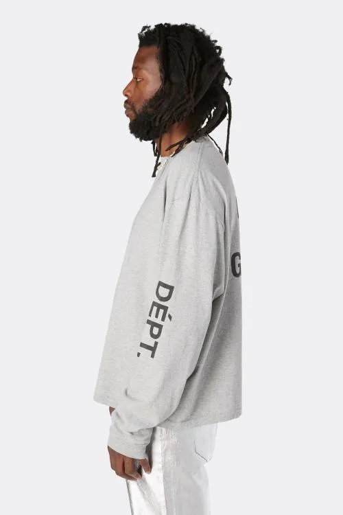 Long Sleeve Men Gallery Dept FRENCH COLLECTOR LS TEE Heather Grey