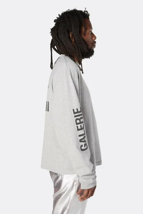 Long Sleeve Men Gallery Dept FRENCH COLLECTOR LS TEE Heather Grey