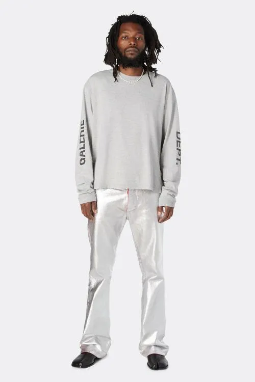 Long Sleeve Men Gallery Dept FRENCH COLLECTOR LS TEE Heather Grey