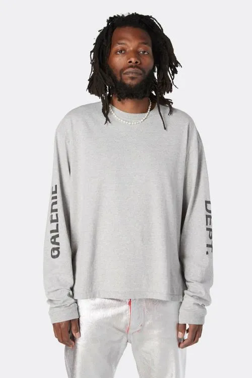 Long Sleeve Men Gallery Dept FRENCH COLLECTOR LS TEE Heather Grey