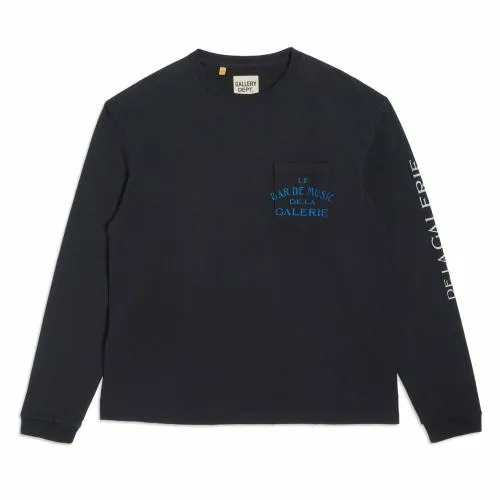 Long Sleeve Men Gallery Dept LE BAR SHOP LS TEE Black