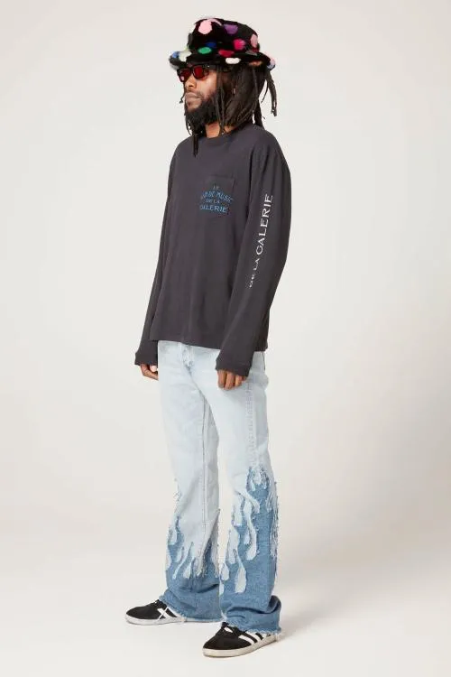 Long Sleeve Men Gallery Dept LE BAR SHOP LS TEE Black