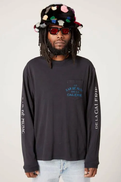 Long Sleeve Men Gallery Dept LE BAR SHOP LS TEE Black