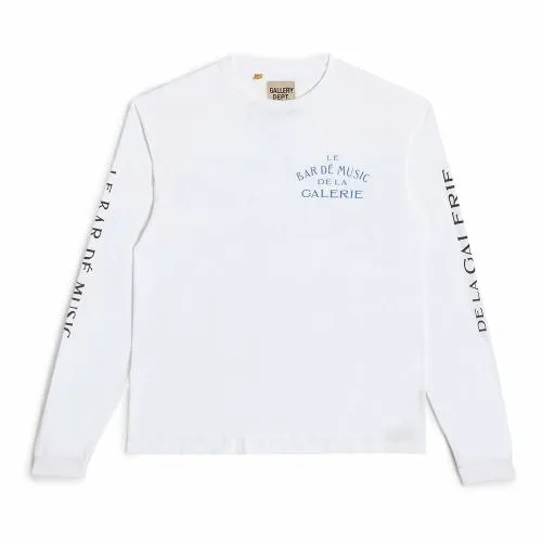 Long Sleeve Men Gallery Dept LE BAR SHOP LS TEE White