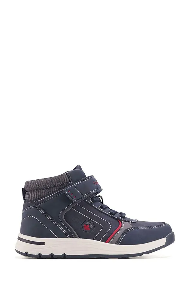Lumberjack Shoes Boys 1 VELCRO AND ELASTIC LACE NAVY BLUE Boy Basic Casual Top Boots Blue
