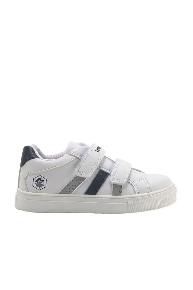 Lumberjack Shoes Boys SNEAKER 2 VELCRO WHITE Boy Basic Casual Boots White