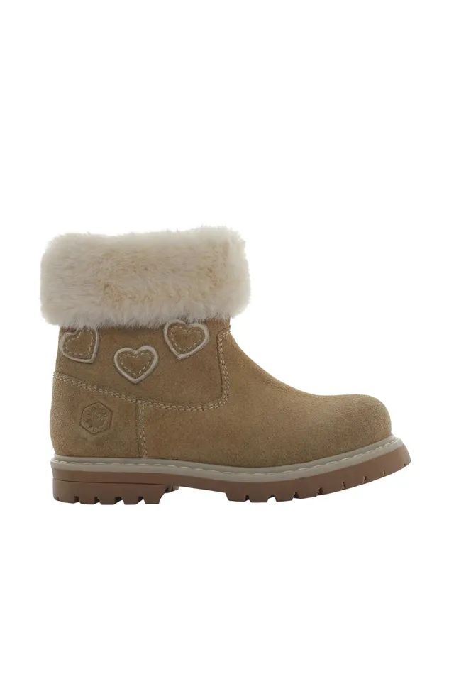 Lumberjack Shoes Girls LOW BOOT WITH FUR BEIGE Girl Boots Beige