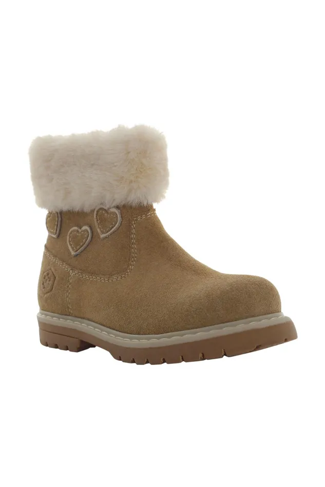 Lumberjack Shoes Girls LOW BOOT WITH FUR BEIGE Girl Boots Beige