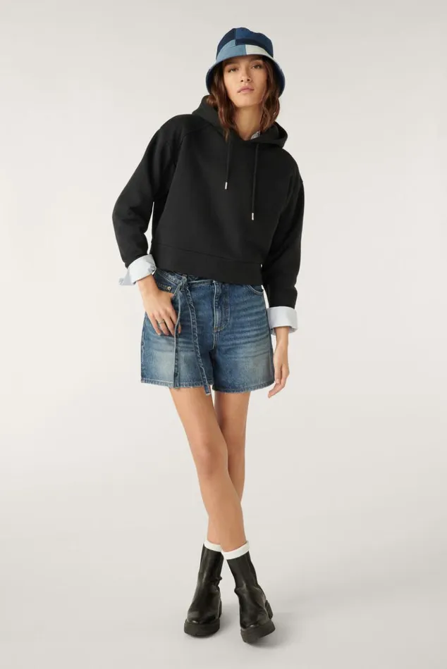 MachaDenim Bermuda Shorts Clothing Baandsh Skirts and Shorts