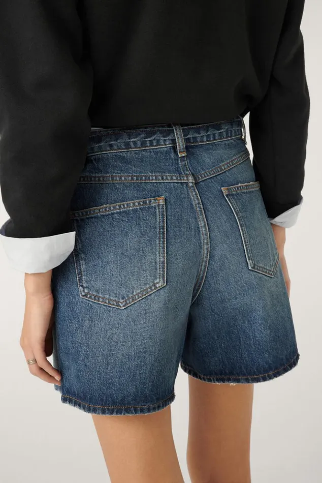 MachaDenim Bermuda Shorts Clothing Baandsh Skirts and Shorts