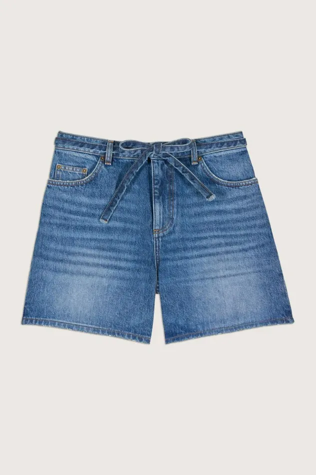 MachaDenim Bermuda Shorts Clothing Baandsh Skirts and Shorts