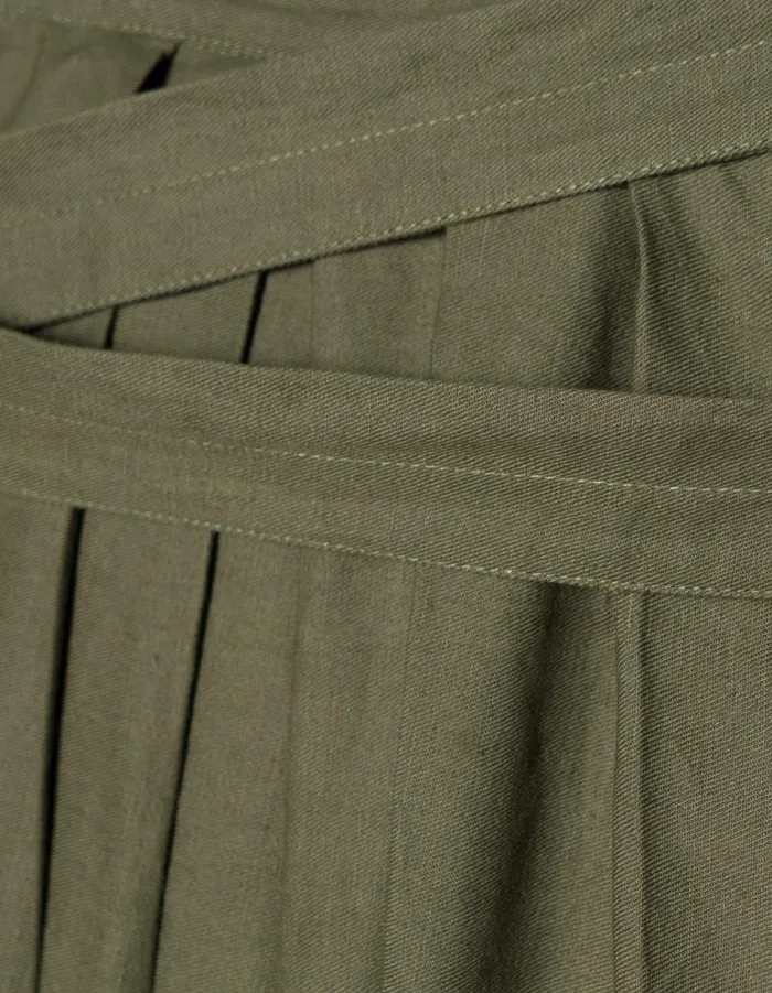 Maharishi Hakama Pants 1104 Nekomata Tiger Iaido Hakama Olive OG107F 8211 Men