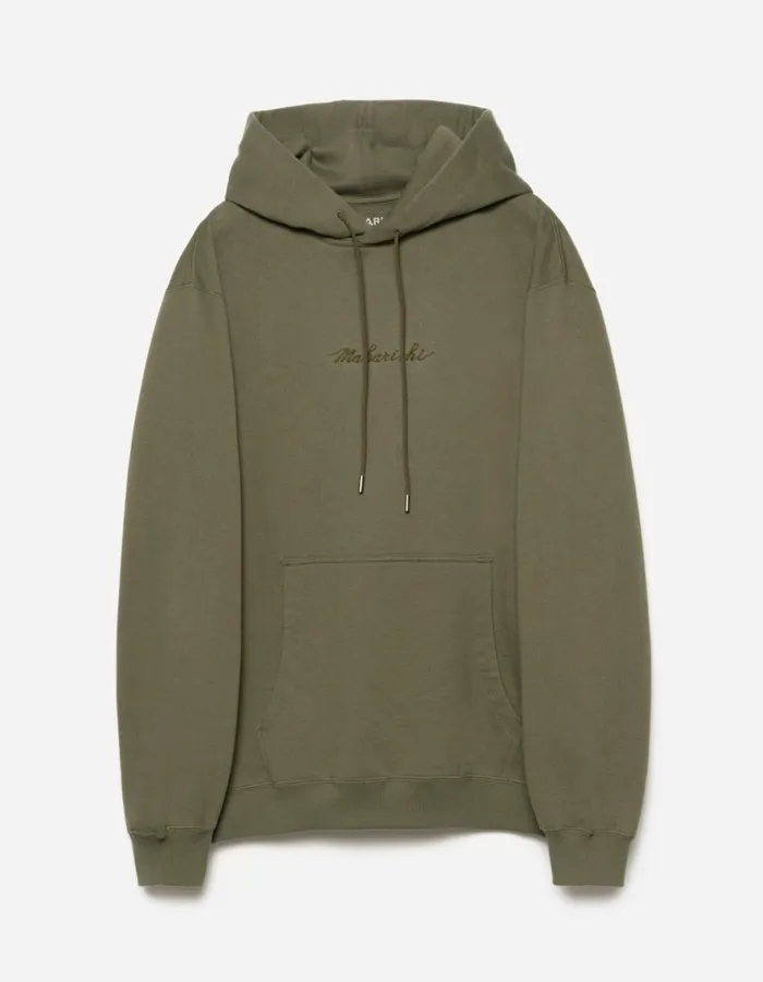 Maharishi Hooded Sweats 4622 Maharishi Organic Hooded Sweat Olive 8211 Men
