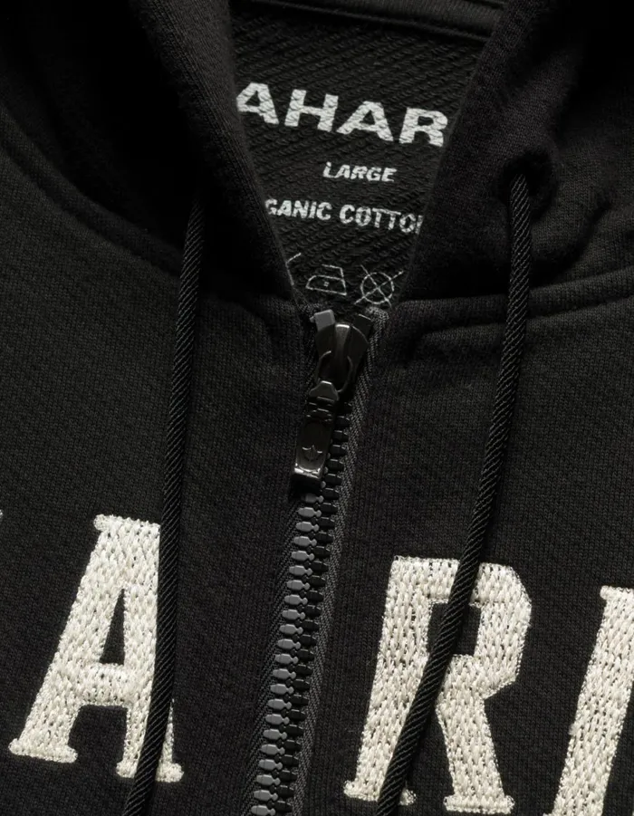 Maharishi Hooded Sweats 6011 Cobra Zipped Hooded Sweat Black 8211 Men