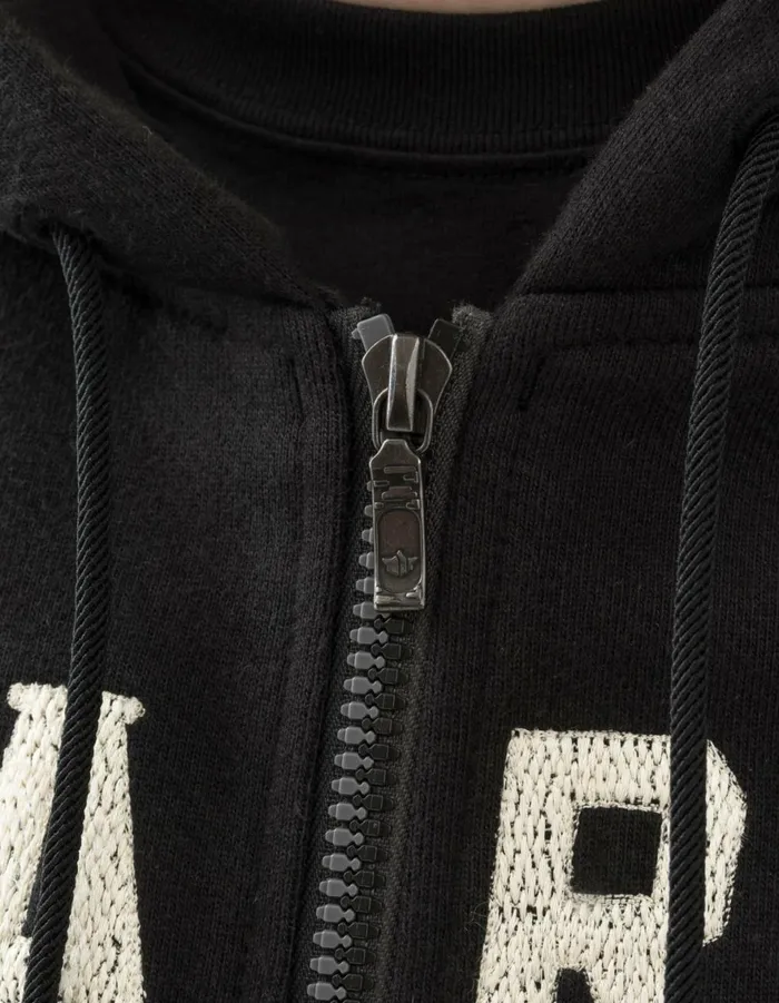 Maharishi Hooded Sweats 6011 Cobra Zipped Hooded Sweat Black 8211 Men