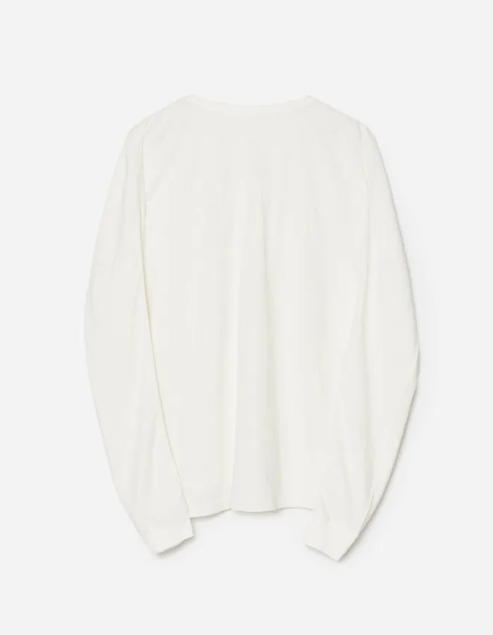 Maharishi Long Sleeve TShirts 5245 Hemp Cross Oversized LS TShirt White 8211 Men