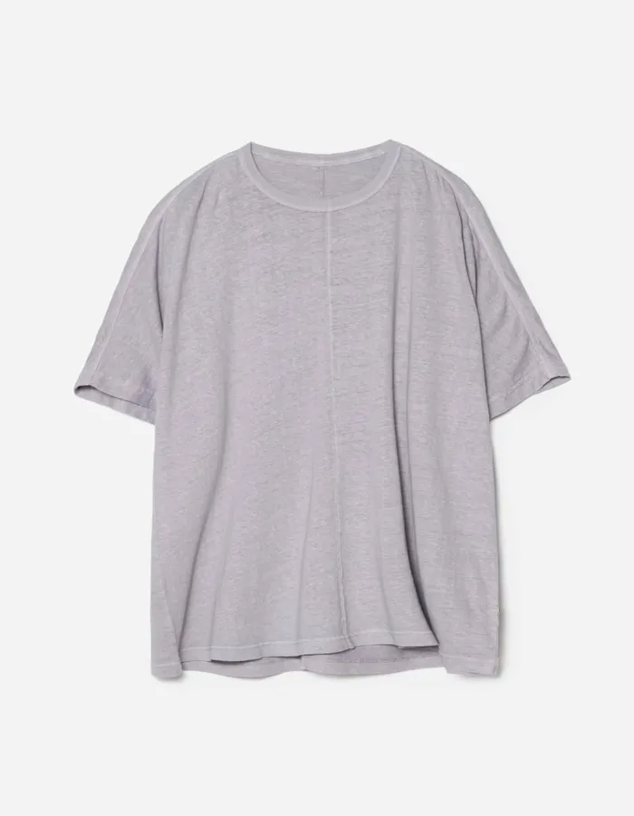 Maharishi Short Sleeve TShirts 5234 Hemp Cross Oversized TShirt Purple Ash 8211 Men