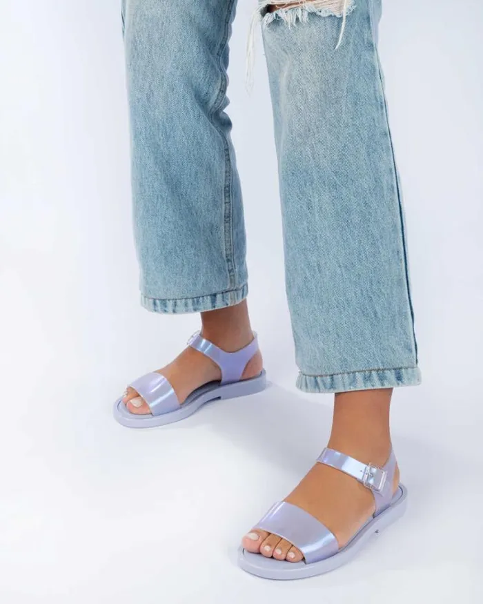 Mar Sandal Lilacblue Pearl Women Melissa Sandals