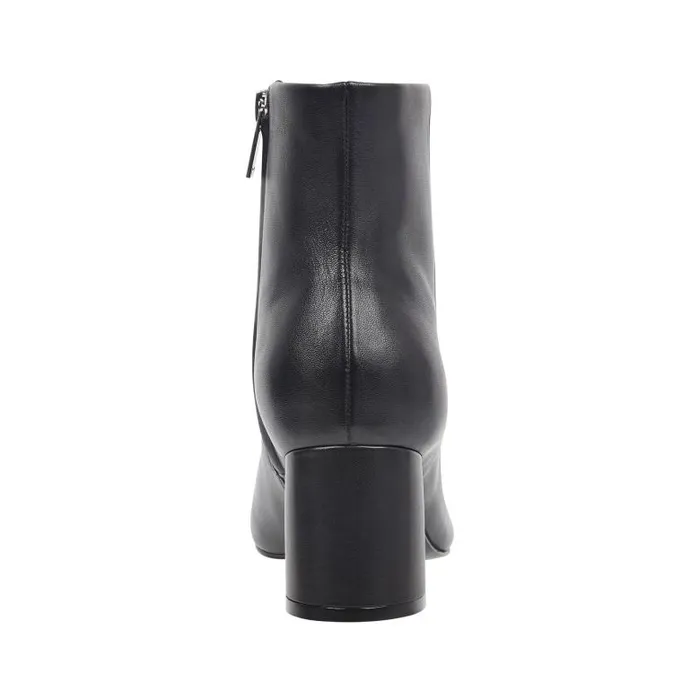 Marc Fisher Booties Women Jarli Pointy Ankle Bootie Black Leather
