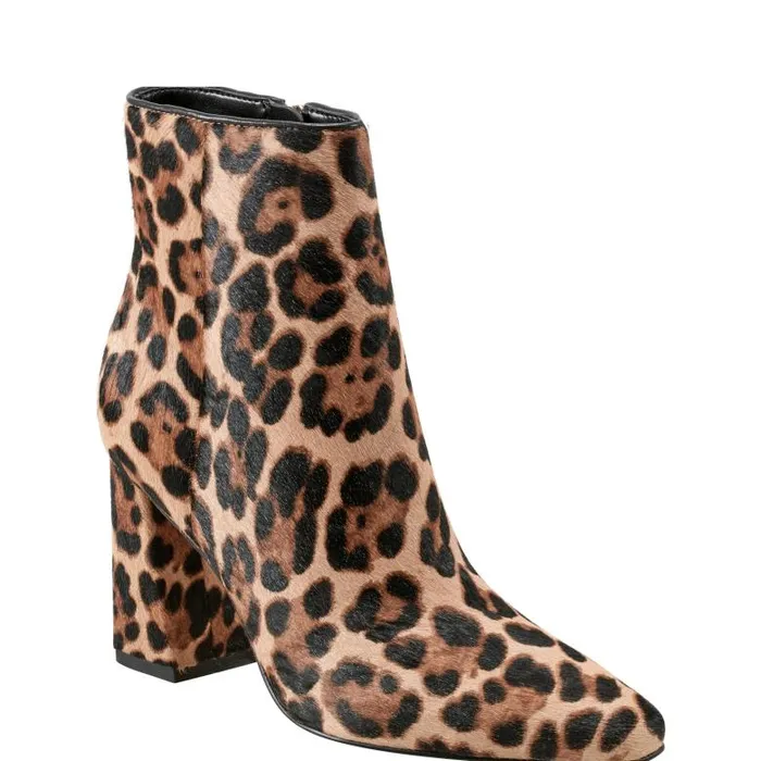 Marc Fisher Boots and Booties Women Yanaraly Heeled Bootie Leopard