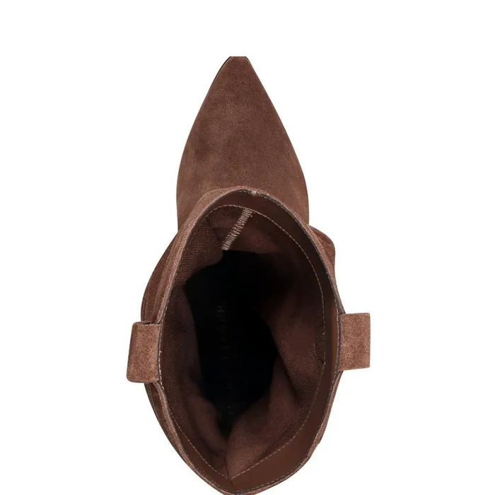 Marc Fisher Boots Women Myleea Slouchy Boot Brown Suede