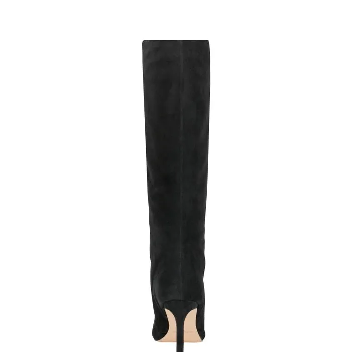 Marc Fisher Boots Women Narysa Dress Boot Black Suede