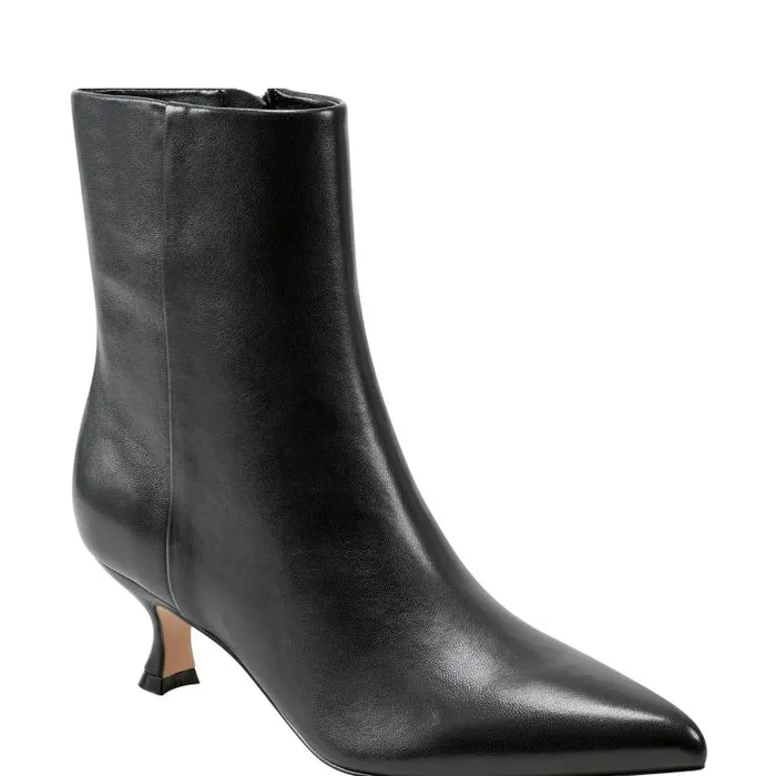 Marc Fisher Dress Boots Women Iggy Dress Bootie Black Leather