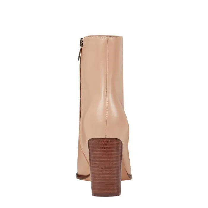Marc Fisher Dress Boots Women Melysa Dress Bootie Light Natural Leather