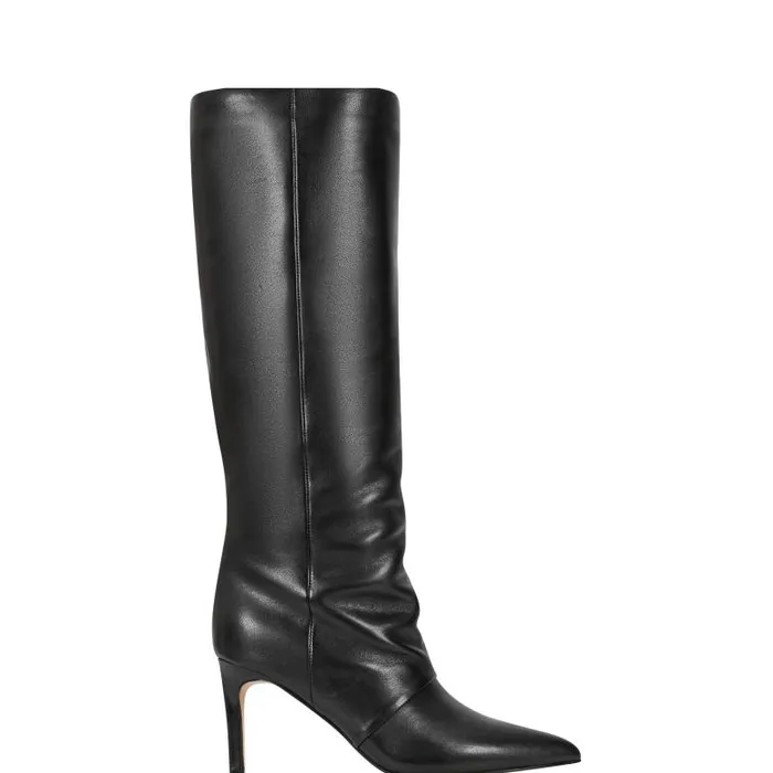 Marc Fisher Dress Boots Women Narysa Dress Boot Black Leather