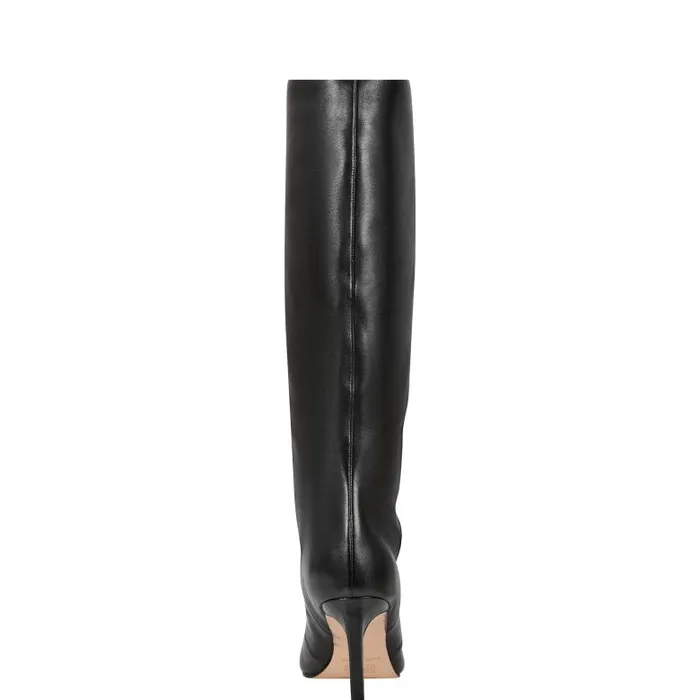 Marc Fisher Dress Boots Women Narysa Dress Boot Black Leather